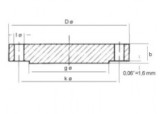 Flange cega 150 Lb 2