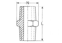 Casquilho sextavado M/M NPT 2