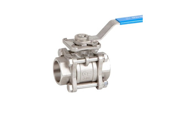 Válvula esfera 3 peças socket weld inox